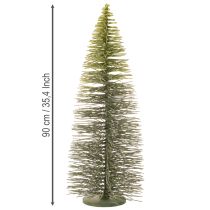 kohteita Keinotekoinen vihreä joulukuusi jalustalla pöytäkoristeena, 90 cm