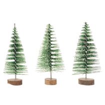 kohteita Keinotekoiset minijoulukuuset joulupöytäkoristeina, lumen peittämät, 6 cm, 12 kpl