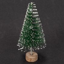 kohteita Keinotekoiset minijoulukuuset joulupöytäkoristeina, lumen peittämät, 6 cm, 12 kpl
