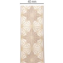 kohteita Koristeellinen tähtinauha, lahjanauha mittapysyvällä reunalla, 40 mm leveä, 20 m pitkä
