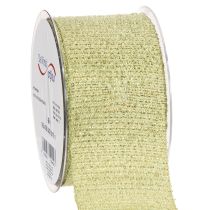 kohteita Koristeellinen nauha glitterillä, leveä nauha lahjapaketointiin, 55 mm leveä, 15 m pitkä