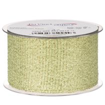 kohteita Koristeellinen nauha glitterillä, leveä nauha lahjapaketointiin, 55 mm leveä, 15 m pitkä