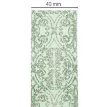 kohteita Lahjanauha klassisella kuviolla rusetteihin ja koristeluun, 40 mm x 15 m