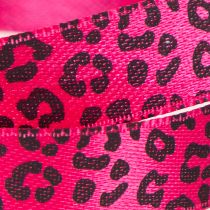 kohteita Koristeellinen nauha leopardikuviolla, pinkki, 15 mm x 18 m
