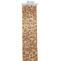 kohteita Leopardikuvioinen lahjanauha luovaan koristeluun ja floristiikkaan, 25 mm x 20 m