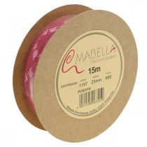 kohteita Pitsinauha pinkki 25mm deco nauha pitsi 15m