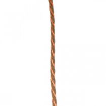Johto, koristenauha, korunauha Kupari-luonnolliset värit L20m Ø4cm