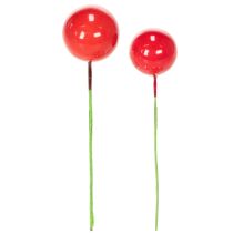 kohteita Keinotekoiset punaisista marjoista tehdyt minijoulupallot kukkakoristeeseen, 2 cm, 48 kpl