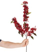 kohteita Tekooksa punaisilla marjoilla ja lehdillä, 96 cm
