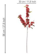 kohteita Tekooksa punaisilla marjoilla ja lehdillä, 96 cm