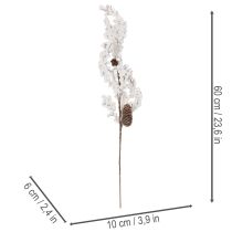 kohteita Keinotekoinen oksa talvikoriste marjoilla ja käpyillä 60cm