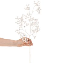 kohteita Keinotekoinen valkoinen marjanoksa, koriste-/askartelutarvikkeet, 52cm