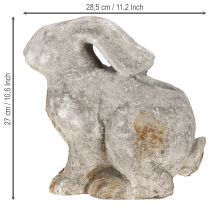 kohteita Betoninen koristeellinen kaniruukku pääsiäinen antiikkiharmaa K27cm