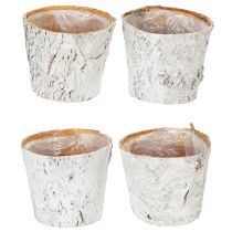kohteita Kaarnakuvioinen ruukku, ihanteellinen maalaisromanttiseen sisustukseen ja kasvien koristeluun, 12 cm, 4 kpl
