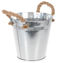 kohteita Kiiltävä metalliämpäri köysikahvoilla, Ø18cm