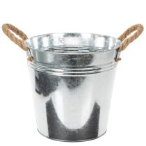 kohteita Kiiltävä metalliämpäri köysikahvoilla, Ø22cm