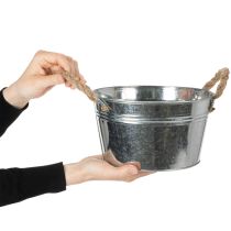 kohteita Kiiltävä metallikulho köysikahvoilla, Ø22cm