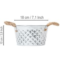 kohteita Peltikulho köysikahvoilla Ø18cm K10cm