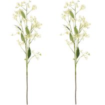 kohteita Koristeellinen omenankukan oksa tekokukkana kirkkaan olohuoneen sisustukseen, kermanvärinen, 108 cm, 2 kpl