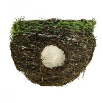 kohteita Riippukori ruskea ripustuskori kasvikori viiniköynnös sammalta Ø24cm