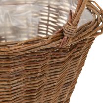 kohteita Kukkakori Willow Basket Handle Natural 29/23/21cm Set 3 kpl