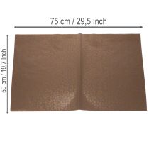 kohteita Kukallinen silkkileopardikuosi ruskea märkälujuus 50x75cm 20kpl