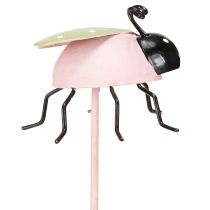 kohteita Flower Stick Leppäkerttu Metalli Vihreä Pinkki 7x4cm 6 kpl