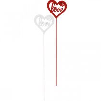 kohteita Kukkatulppa sydän punainen puinen koristetulppa Love 7cm 12kpl