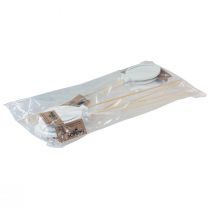 kohteita Kukkatulppa kukkakimppu koriste kakun pintapallo valkoinen 28cm 8 kpl