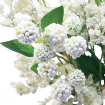 kohteita Keinotekoinen kukkakimppu silkkikukkia marjanoksa valkoinen 48cm