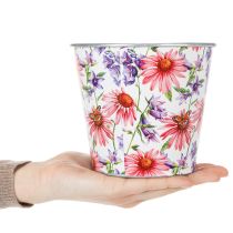 kohteita Kukkaruukku, kevätkoriste, istutusastia, metallia, Ø14cm, korkeus 12,5cm