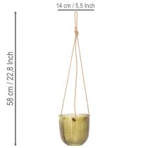 kohteita Lasinen kukkaruukku/riippuvalaisin, violetti/vihreä, 14 cm, 2 kpl