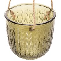 kohteita Lasinen kukkaruukku/riippuvalaisin, violetti/vihreä, 14 cm, 2 kpl