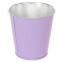 kohteita Metalliset kukkaruukut pastellisävyissä, kukkakuviolla, 10 cm, 3 kpl