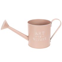 kohteita Vintage-koristeellinen kukkaruukku/kastelukannu, antiikkiruusu sinkkiä, Ø16,5cm, korkeus 17cm