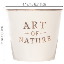 kohteita Sinkkiruukku Art of Nature Cream Ø17,5cm K15cm