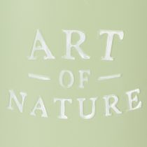 kohteita Sinkkiruukku, metallinen istutuskone, mintunvihreä, Ø22cm, korkeus 21cm