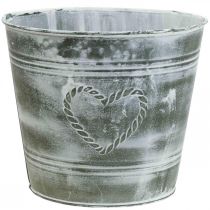 kohteita Kukkaruukku Shabby Chic istutuskone metallisydän Ø22cm K17,5cm