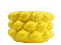kohteita Kukkaruukku sitruunaistutin keraaminen keltainen Ø18,5cm K12cm