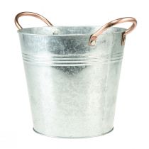 kohteita Kukkaruukku kahvoilla metallinen koristeämpäri Ø16cm H15cm