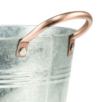 kohteita Kukkaruukku kahvoilla metallinen koristeämpäri Ø16cm H15cm