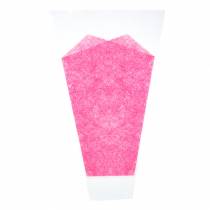 Kukkasäkki vaaleanpunainen L40cm B12-30cm 50p