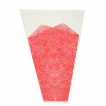 Kukkalaukku juuttipunainen L36cm W25cm - 12cm 50p