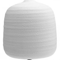 kohteita Kukkamaljakko, keraaminen maljakko, koristemaljakko valkoinen Ø22cm K22,5cm