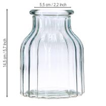 kohteita Kukkamaljakot lasiurakuvio sininen Ø11cm K14.5cm 2kpl