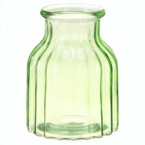 kohteita Kukkamaljakot vihreä lasikoriste retro Ø11cm K14,5cm 2kpl