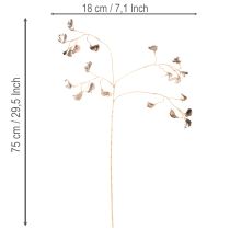 kohteita Tekokasvi pavunkukka oksa metallinen joulu 80 cm 3 kpl