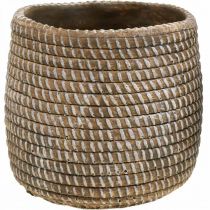 kohteita Boho kukkaruukku cachepot keraaminen punottu look Ø9cm K10.5cm 2kpl