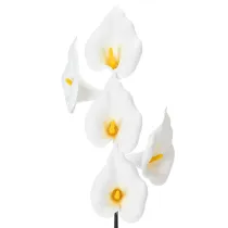 kohteita Keinotekoinen kalla keltaisilla heteillä, koristeellisilla kukilla, 35 cm, 10 kpl