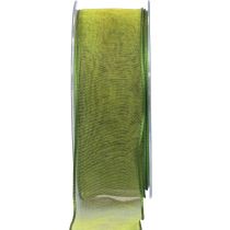 kohteita Sifonki nauha organza nauha koristenauha organza vihreä 40mm 20m